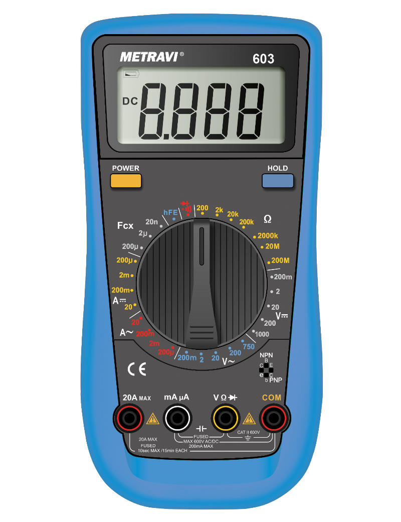 Buy Metravi Digital Multimeter Model 603 online at NowPurchase Rs 1602
