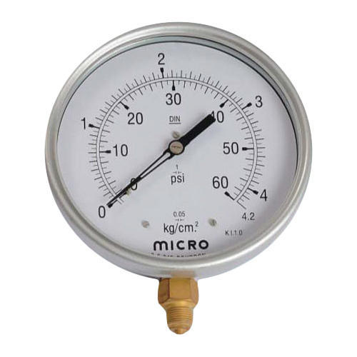 Buy Micro Pressure Guage 0 - 4 Kg/cm2 4 Dial 3/8 BSP online at NowPurchase